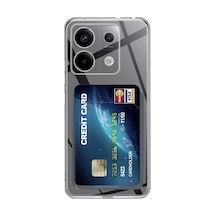 Xiaomi Poco X6 Kılıf Kart Şeffaf Silikon - Şeffaf -