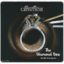 Cretacolor Diamond Box Luxury Drawing Premium Çizim Seti 15li Metal Kutu 40047