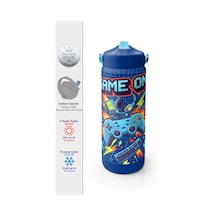 Coral High Lacivert Game Desenli Katlanır Ağızlıklı Çelik Termos 650 Ml 38333 Lacivert - Turkuaz