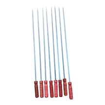 Mobilreyon- 8 Adet Ahşap Saplı Tavuk Kanat Şişi-kuşbaşı Sebze Domates Şiş-boy 55 Cm-en-7mm