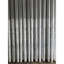 Tül Perde Etek Alev Desen 17762 Örme Kumaş Çok Renkli