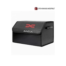 Dacia Marka Logolu Oto Bagaj Organizer Çanta Oto Bagaj Çantası 2 Bölmeli Suni Deri Boyutlar : 48 Cm X 31 Cm X 29 Cm