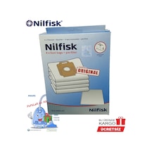 Nılfısk Power Eco Toz Torbası (4 Adet)+ Mikro Filtre