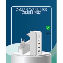 30w Type C Şarj Cihazı Zamanlayıcılı Çok Portlu Tasarım Diğer