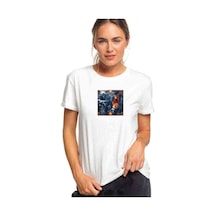 Rhapsody Baskılı Beyaz Kadın Tshirt