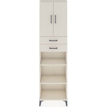 Arges Dolap 4 Raflı 2 Çekmeceli 2 Kapaklı 60x30x221 Aytaşı-ay... Aytaşı