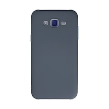 Samsung Galaxy Uyumlu , J7 Kılıf Nano İçi Kadife Silikon - Gri