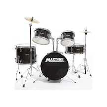 Maxtone Mxc-602bk Junior 5 Parça Çocuk Davul Seti - Siyah Eğitic
