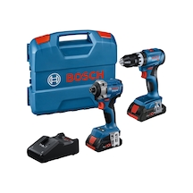 Bosch GSB 18V-45 + GDR 18V-215 + 2x4.0AH Set