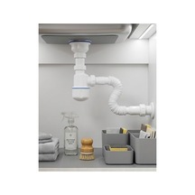8753tknd Esnek Gider Sifonu Lavabo İçin Koku Önleyici Tıkanma Karşıtı Bağlantı Seti 893hmng