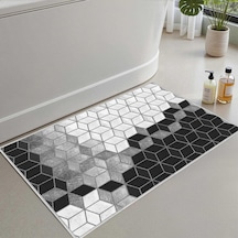 Tr Banyo Paspası, Yumuşak Banyo Halısı, Kaymaz Dot Tabanlı, Su Emici, Makinede Yıkanabilir - 40 X 60 Cm Genel