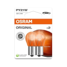 7507 Py21 W Sinyal Lambası, Flaş Işığı Double Blister Turuncu 7507-02b