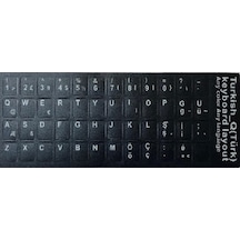 Türkçe Q Klavye Sticker Notebook Ve Pc Uyumlu