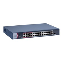 Hıkvısıon Ds-3e1326p-eı/m 24 Port 10/100+2x1gb Rj45/sfp Uplınk Combo 230w 300 Metre Poe Yönetilebilir Rackmount Swıtch Arz