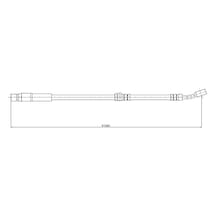 Cavo Ön Fren Hortumu Opel Vectra B 96 02 420mm M10 C800-515a 562373 562364 90495787 90539252