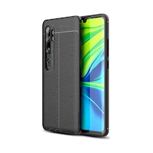Xiaomi Mi Note 10 Kılıf Niss Tam Korumalı Lüx Deri Silikon Kapak
