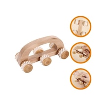 Electronıc Outlet Uygun Tekerlekli Sağlığı Masajcı Manuel Köprüsü Kemer Kas Cbtx Ahşap 6 Fl Kahverengi