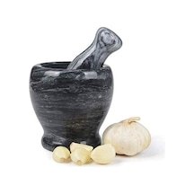 Kapamarka Doğal Cilalı Mermer Havan