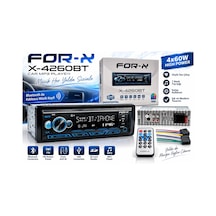 For-x Teyp For-x X-4260bt Teyp - Çift Amfi Çıkışlı , 4x60w , Bluetoothlu , 7 Renk Oto Teyp