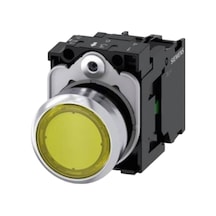 Siemens 3sb6166-0db30-1ba0 - 22mm Led'li Buton Metal Sarı 230v Ac