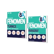Fenomen Yayıncılık 8. Sınıf Türkçe A Soru Bankası + Paragraf A Soru Bankası 2 Kitap