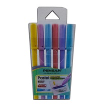 İşaret Kalemi Pastel Renkler Fosforlu Kalem 6 lı 1 Paket  5 mm Fosforlu Kalem Seti