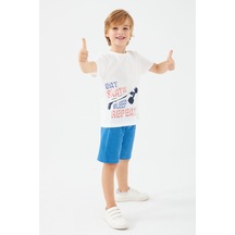 Rolypoly Summer Krem Erkek Çocuk Bermuda Takım Krem