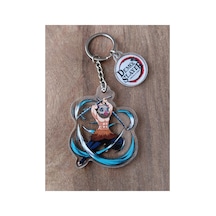 Owl Bag Demon Slayer: Kimetsu No Yaiba Anime Serisi Inosuke Desenli Acrylic Anahtarlık Çanta Süsü Çok Renkli