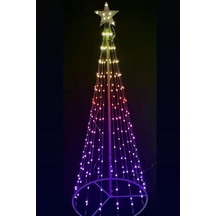 Smart Rgb Led Işıklı Çamağacı Çerçeve 120cm 32 Animasyon Çok Renkli