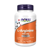 Now L-arginine 500 Mg 250 Caps