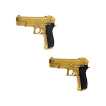 Boncuk Tabanca Gold Glock Colt Eagle 2 Adet 600 Boncuk Mermi