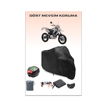 Siyah Yamaha Wr 125 X Arka Çanta Uyumlu Motosiklet Branda Su Geçirmez Dayanıklı Kumaş