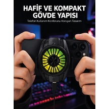 Hubrendy Tekno Telefon Ve Tablet Uyumlu Manyetik Mobil Soğutucu Fan