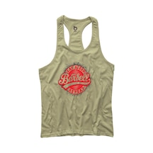 Bluu Barbell Fitness Gym Tank Top Sporcu Atleti Bej Çok Renkli