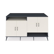 Kronos Konsol 6 Raflı 4 Kapaklı 176x59x99 Antrasit-aytaşı Aytası/aytası - Antrasıt