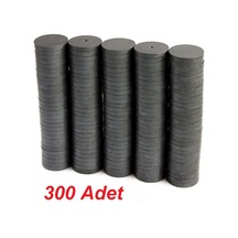 300 Adet 14X3 Yuvarlak Ferrit Mıknatıs, Süsleme Mıknatısı Magnet