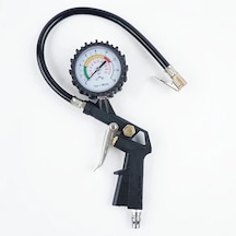Dashanshop 1 Adet Çok Fonksiyonlu Lastik Şişirme Aleti Basınç Göstergeli Hortum 0 220 Psı