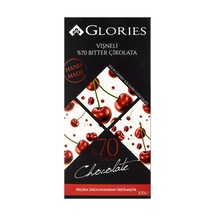 Glories Vişneli %70 Kakao Vegan Çikolata 100 G - 6 Adet Tarı