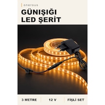 Onerous 3 M 12v Günışığı Led Şerit, Fişli