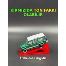 1:64 Ölçek Araba Rampası - Kırmızı