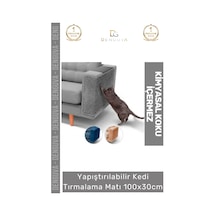 Kedimatı Yapıştırılabilir Dayanıklı Mobilya Koruyucu Çevre Dostu Kedi Tırmalama Matı 100x30cm - 1 A