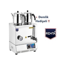Remta 30 Model Elektrikli Çay Kazanı 23Lt (Pleytsiz)-Demlik Dahil
