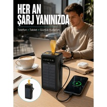Kamp Ve Outdoor Kullanıma Uygun Güneş Panelli Powerbank Yeni Nesil Çok Renkli 93439620
