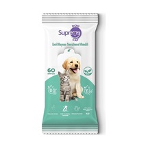Supreme Cat Dog Evcil Hayvan Temizleme Mendili