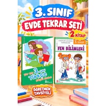 3. Sınıf Öğretmen Tavsiyeli Evde Tekrar Seti 2 Kitap- Türkçe Çalışma Ve Fen Bilimleri Etkinlik Kitabım
