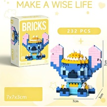Brıcks Premium Seri Stitch Sarı Şapkalı Model Yapı Taşları Dekora