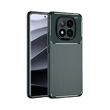 Xiaomi Redmi Note 14 Pro 5g Kılıf Auto Focus Karbon Kapak - Koyu Yeşil 0.2M-Çok Renkli