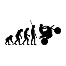 Homo Sapien Motor Sticker 10 X 4 Cm