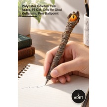 2 Adet Tükenmez Kalem Polyester Gövdeli Yazı Aracı, 16 Cm, Ofis Ve Okul Kullanımı, Pen Ballpoint