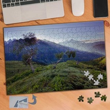 Yeşil Bitki Örtüsü Manzarası 240 Parça Puzzle Yapboz Tablo-264